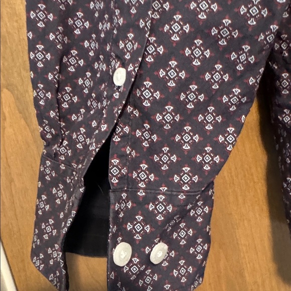 Ariat Wrinkle Free Mens S Button Down Shirt Cotton long sleeve Western Cowboy - Picture 5 of 7